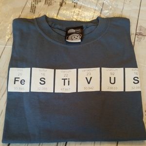 Seinfeld Festivus Tee periodic table sz small S unisex think geek t shirt Xmas